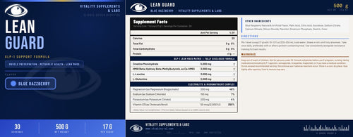 Lean Guard Blue Razzberry detailed label
