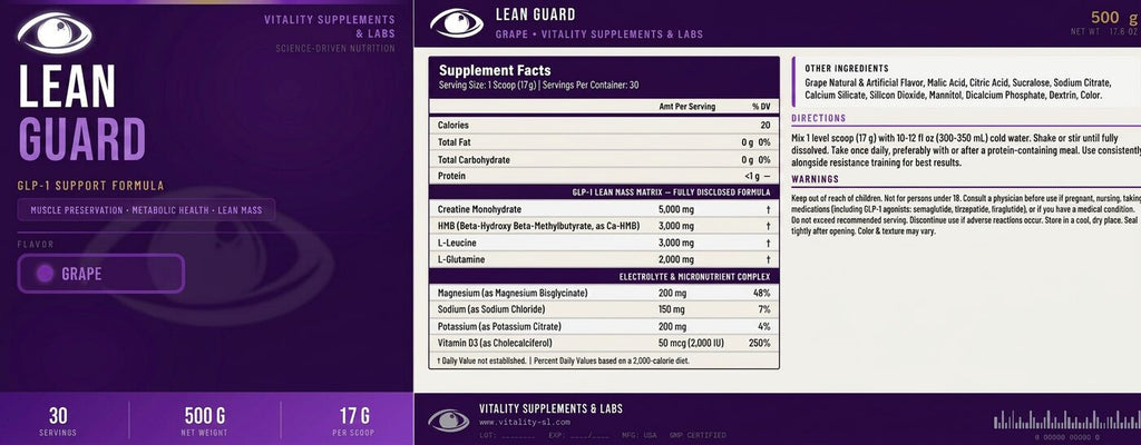 Lean Guard Grape detailed label