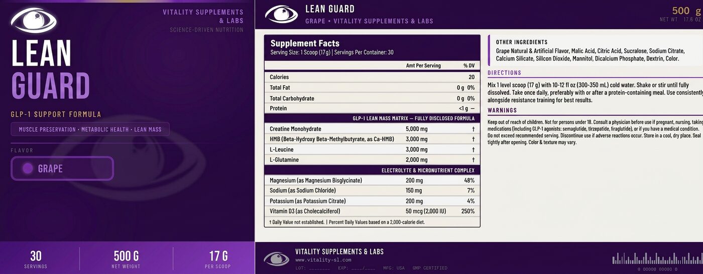Lean Guard Grape detailed label