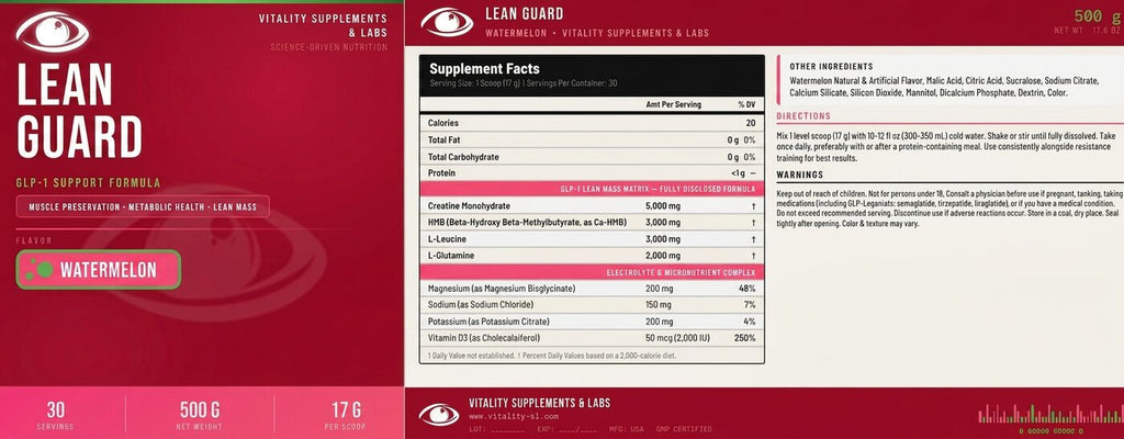 Lean Guard Watermelon detailed label